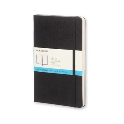 Moleskine Classic Large Hardcover Notebook, Dotted, Black
