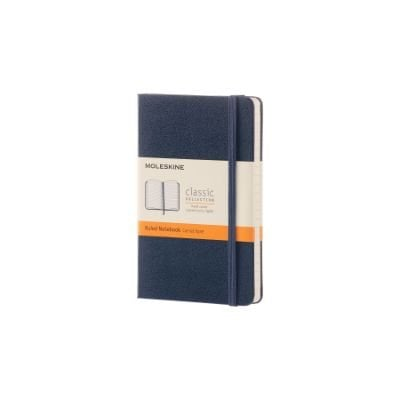 Moleskine Classic Pocket Hardcover Notebook, Ruled, Black