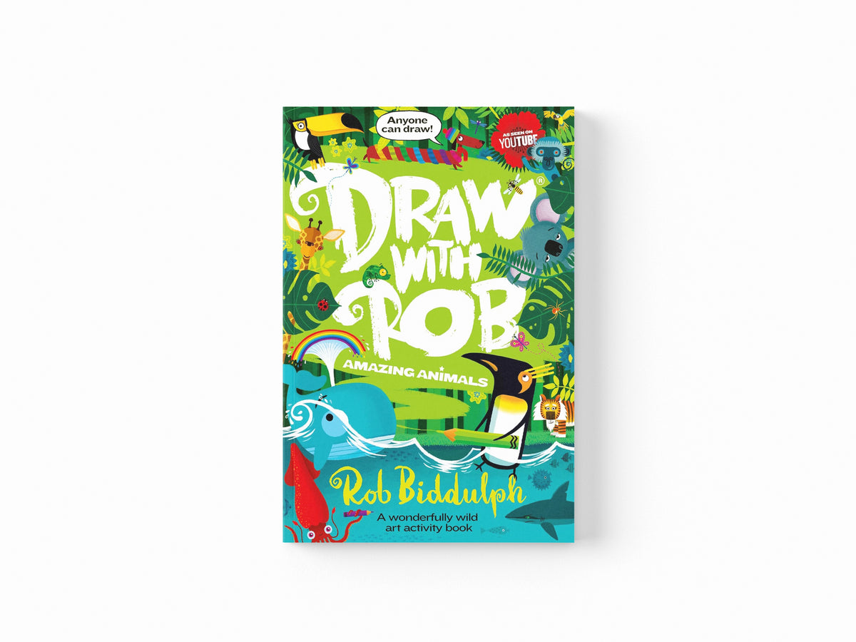 Draw With Rob: Amazing Animals by Rob Biddulph; 9780008479015