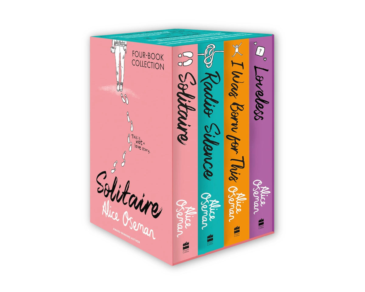 Alice Oseman Four-Book Collection Box Set (Solitaire, Radio Silence, I Was Born For This, Loveless) by Alice Oseman; 9780008507992