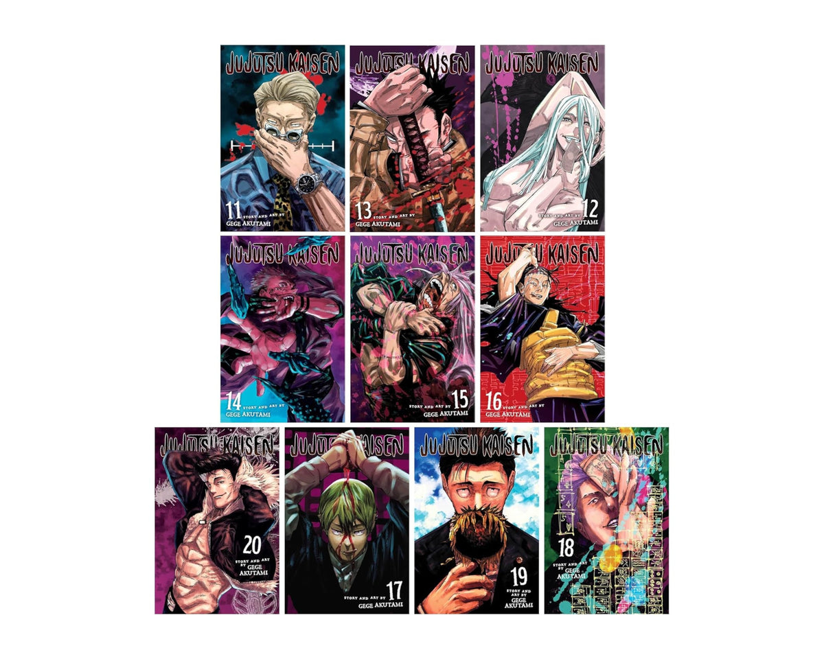 Jujutsu Kaisen Series 10 Books Collection Manga Set (Vol. 11-20) by Gege Akutami; 9780076697946