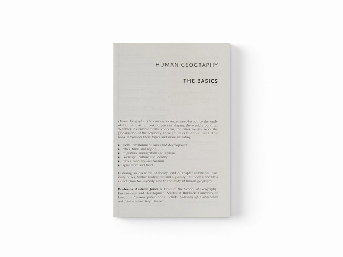 Human Geography: The Basics by Andrew  Jones; 9780415575522