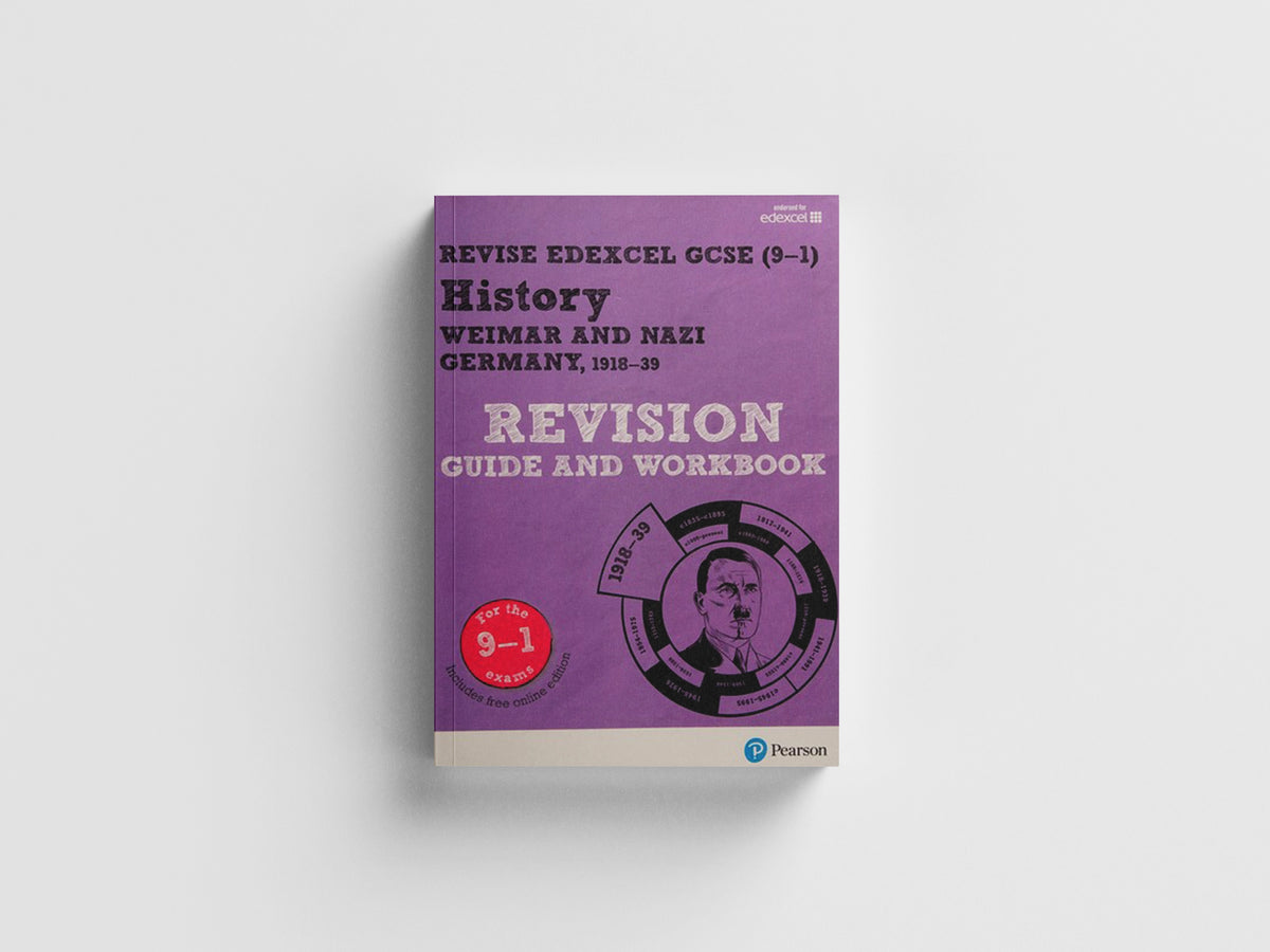 Pearson REVISE Edexcel GCSE History Weimar and Nazi Germany, 1918-39 Revision Guide and Workbook incl. online revision and quizzes - for 2026, 2027 exams by Victoria Payne; 9781292169736
