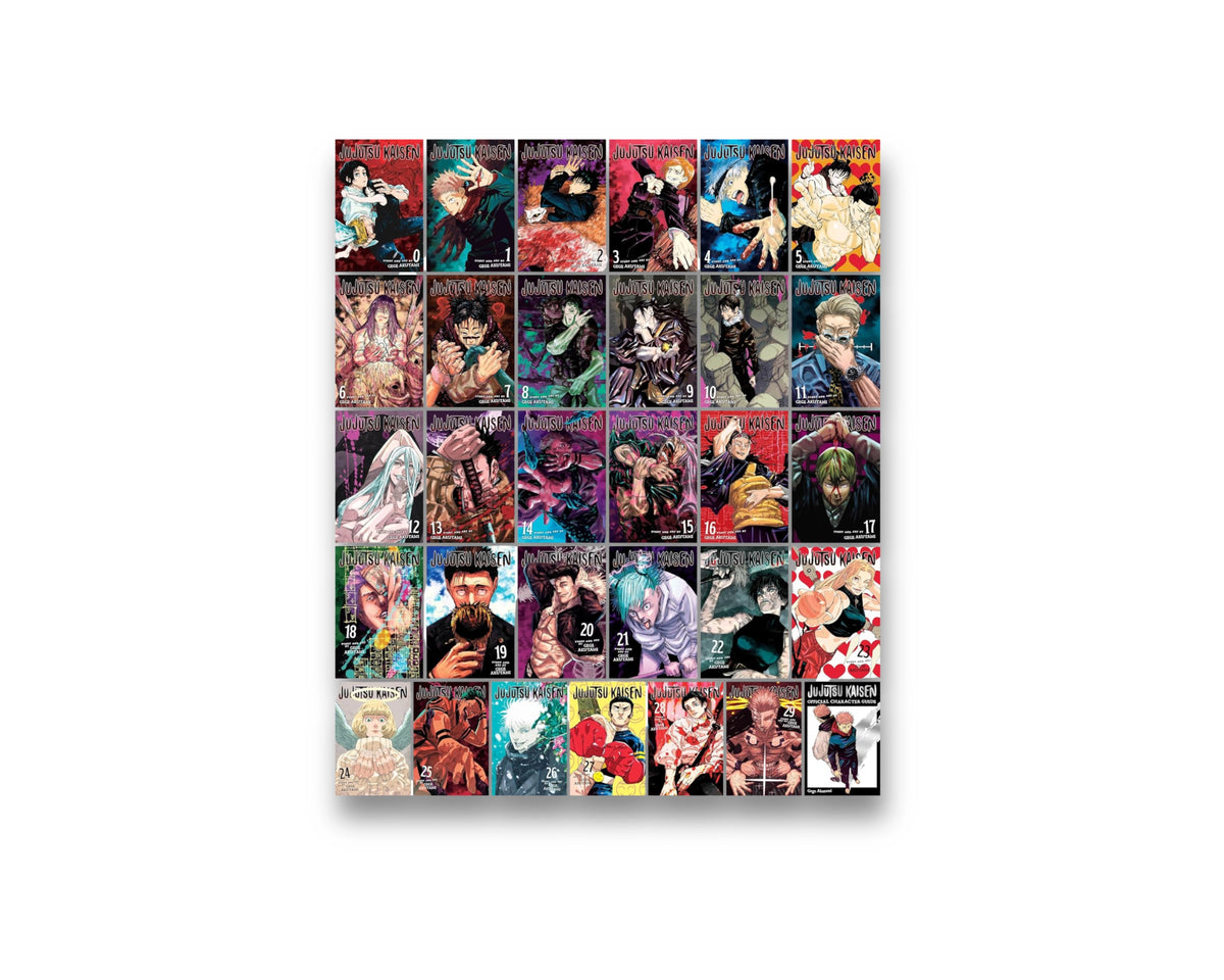 Jujutsu Kaisen Complete Collection (30 Books) Manga Series Set (Vol. 0-28 + Guide) by Gege Akutami; 9781339052700