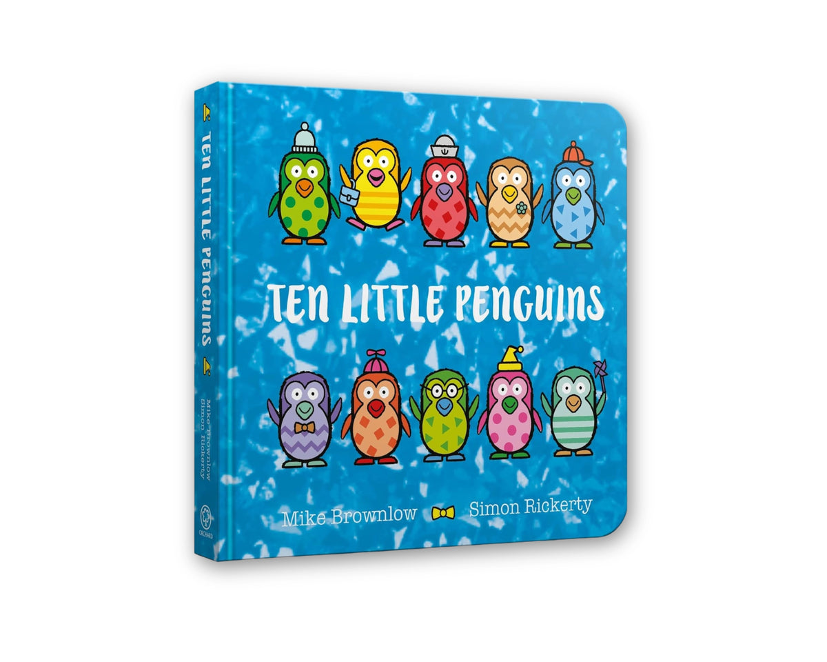 Ten Little Penguins Board Book by Mike Brownlow; 9781408368251