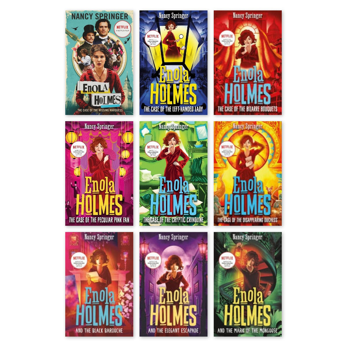 Enola Holmes 9 Book Collection Set by Nancy Springer