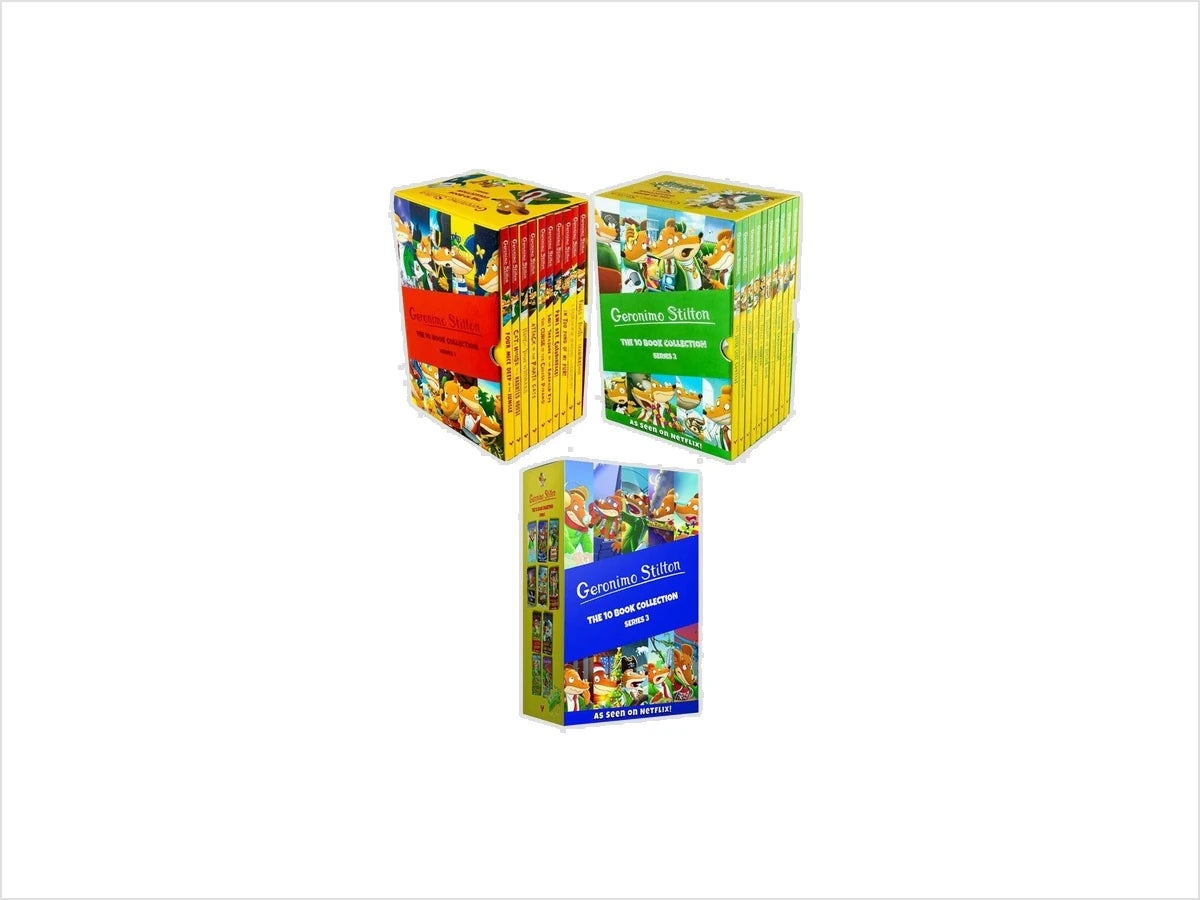 Geronimo Stilton Series 1-3 Collection 30 Books Box Set - Ages 7-9