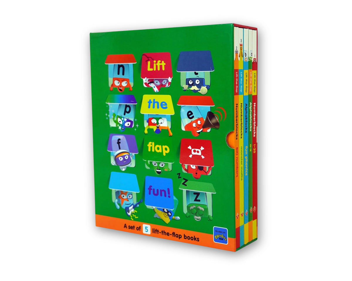 Numberblocks and Alphablocks Lift-the-Flap 5 Books Collection Set - Ages 3 years and up by Sweet Cherry Publishing; 9781782269960