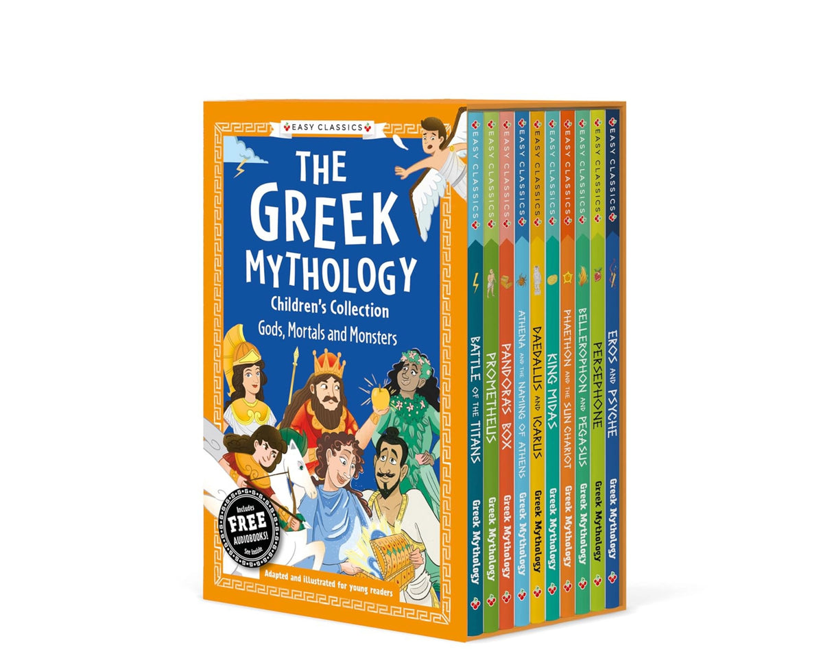 The Greek Mythology Children's Collection: Gods, Mortals and Monsters 10 Books Collection Box Set - Ages 7 - 9 by Sweet Cherry Publishing; 9781802633207