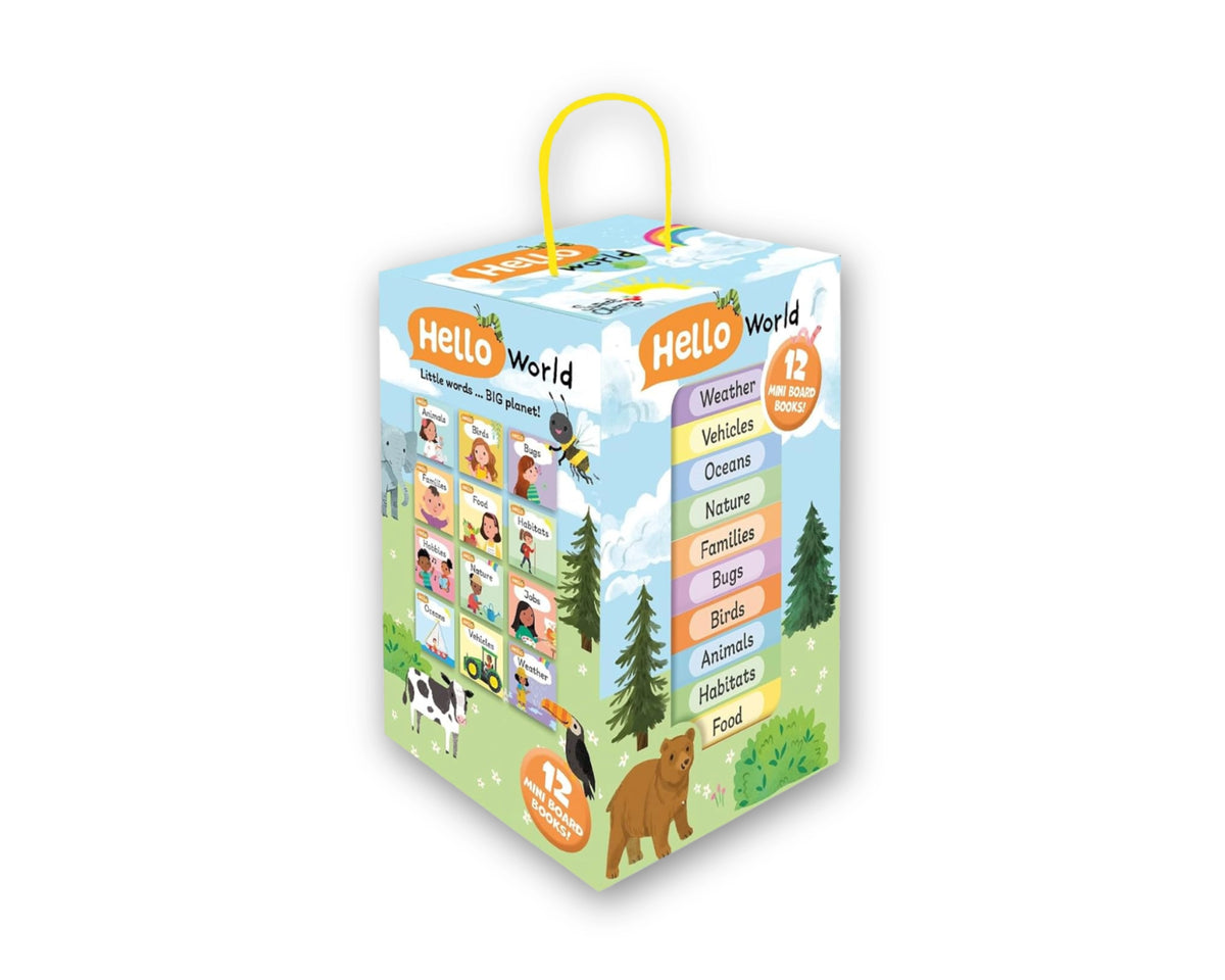 Hello World! - 12 Books Collection Box Set - Ages 2+ - Board Book by Sweet Cherry Publishing; 9781802633337
