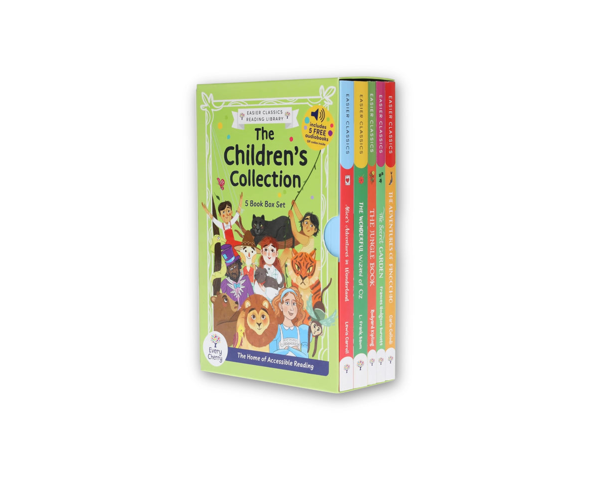 Easier Classics Reading Library: The Children’s Collection 5 Books Box Set With Free Audio Books - Ages 7-9 by Every Cherry Publishing; 9781802633504