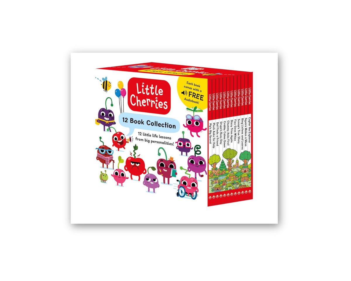 The Little Cherries Series illustrated 12 Books Collection Box Set: With Free 12 Audio Books - Ages 3-5 by Sweet Cherry Publishing; 9781802634228