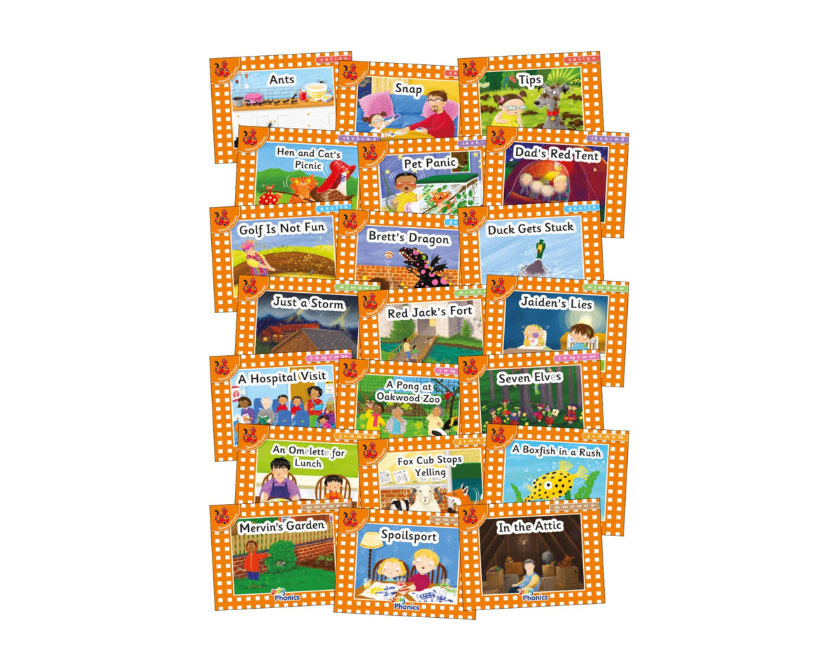 Jolly Phonics Orange Level Readers Complete Set by Louise Van-Pottelsberghe; 9781844145812