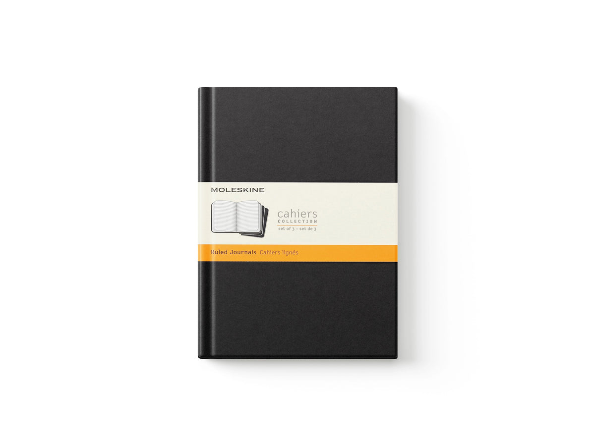 Moleskine Ruled Cahier - Black Cover (3 Set) by Moleskine; 9788883704895